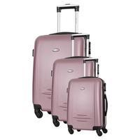 Travel One Burlin Set of 3 Suitcases, Rose