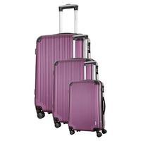 Travel One Burnaby Set of 3 Suitcases, Violet