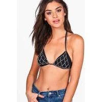 Triangle Chain Bralet - silver