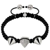 Tresor Paris Bracelet Crystal S Spike Silver Small S