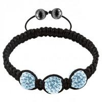 Tresor Paris Bracelet 3 Light Blue Crystal S
