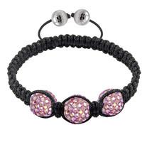 Tresor Paris Bracelet 3 Rose Pink Crystal S