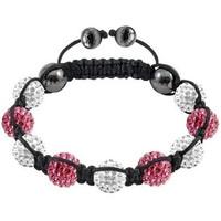 tresor paris bracelet 10mm pink and white crystal s