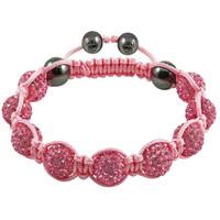 Tresor Paris Bracelet 10mm Pink Crystal S
