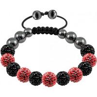 tresor paris bracelet 10mm red black crystal s