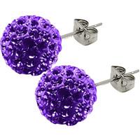 Tresor Paris Earrings Candeur Violet 8mm