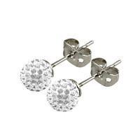 Tresor Paris Earrings 6mm White Crystal