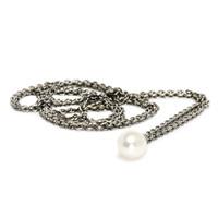 Trollbeads Necklace Fantasy Pearl Silver 100cm