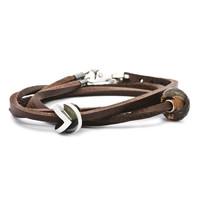 Trollbeads Bracelet Leather Brown 41cm