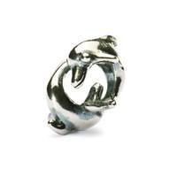 Trollbeads Bead Playing Dolphins