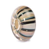 Trollbeads Bead Khaki Stripe Glass