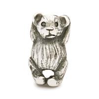 trollbeads bead hugging bear silver