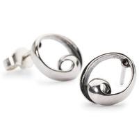 trollbeads earring neverending studs silver