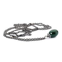 trollbeads necklace fantasy malachite silver