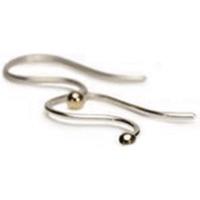 trollbeads earring hooks silvergold 40601