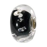 trollbeads charm bead the diamond bead black 81002