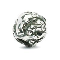 trollbeads bead silver chinese goat