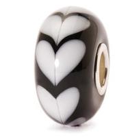 trollbeads bead white heart