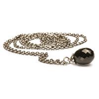 Trollbeads Necklace Fantasy Black Onyx Silver 100cm