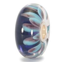 Trollbeads Bead Blue Petals Silver