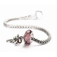 trollbeads bracelet luck joy soft purple silver