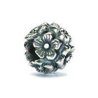 trollbeads bead silver elderflowers