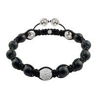 Tresor Paris Agate and White Crystal Andromda Bracelet