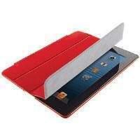 Trust Smart Stand with Hardcover (Red) for New iPad