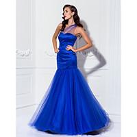 TS Couture Prom Formal Evening Military Ball Dress - Celebrity Style Vintage Inspired See Through Trumpet / Mermaid One Shoulder