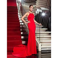 ts couture formal evening dress beautiful back celebrity style sheath  ...