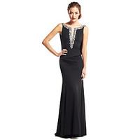 TS Couture Prom Formal Evening Dress - Beautiful Back Trumpet / Mermaid Scoop Floor-length Jersey with Beading