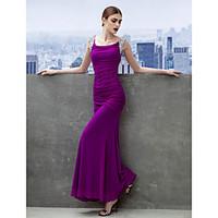 TS Couture Prom Formal Evening Dress - Sexy Sheath / Column Scoop Ankle-length Chiffon with Ruching