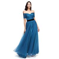 TS Couture Prom / Formal Evening Dress - Elegant Celebrity Style A-line Off-the-shoulder Floor-length Tulle