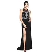 ts couture formal evening dress sexy see through furcal trumpet mermai ...