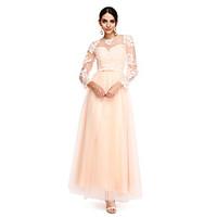 ts couture prom formal evening dress a line jewel ankle length tulle w ...