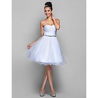 TS Couture Cocktail Party Homecoming Prom Holiday Dress - Short A-line Princess Sweetheart Knee-length Organza withCrystal Detailing