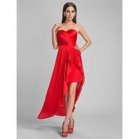 ts couture cocktail party formal evening dress high low sheath column  ...