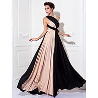 ts couture prom formal evening military ball dress color block plus si ...