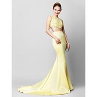 ts couture formal evening dress two pieces trumpet mermaid scoop court ...