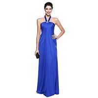 TS Couture Prom Formal Evening Dress - Ivanka Style Celebrity Style A-line Halter Floor-length Chiffon with Crystal Detailing