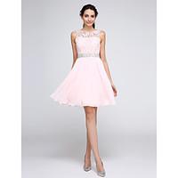 ts couture cocktail party prom dress short a line jewel knee length ch ...