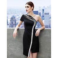 ts couture cocktail party dress little black dress sheath column one s ...