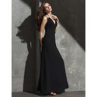 ts couture formal evening dress beautiful back sheath column v neck fl ...