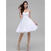 TS Couture Cocktail Party Prom Dress - Short A-line Sweetheart Knee-length Chiffon with Beading