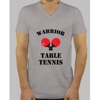 tshirt man table tennis, short sleeve, collar