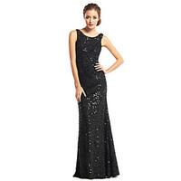 TS Couture Prom Formal Evening Dress - Celebrity Style Trumpet / Mermaid Scoop Floor-length Sequined with Sequins