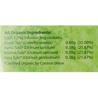 Tulsi Organic Green 25 Teabags (Pack of 5, Total 125 Teabags)