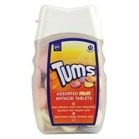 tums assorted fruit antacid tablets 75 tablets