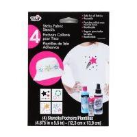 Tulip Small Sticky Stencils Kit Stars 4 Pack