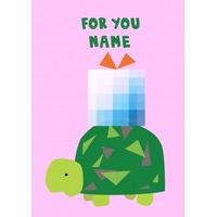 Turtle With A Present | General Card | JA1048